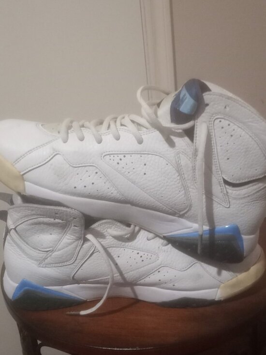 Air Jordan 7 Retro French Blue White University Blue 304775-107 2014 Size 10.5